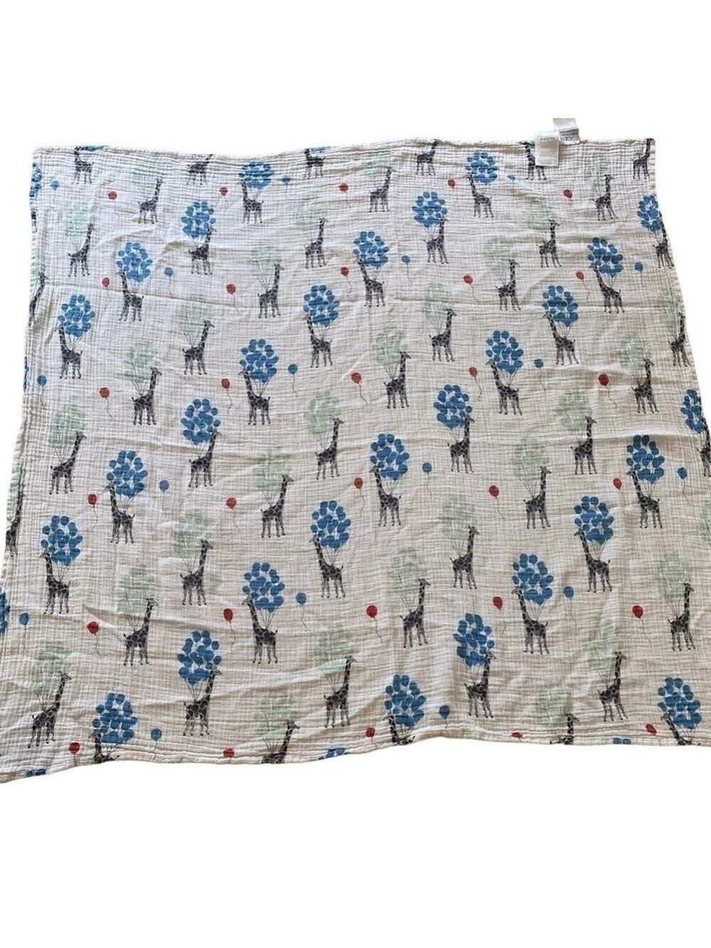 Aden Anais Giraffe Balloon Muslin Swaddle Baby Security Blanket Lovey